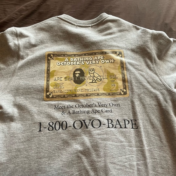 OVO/Bape collaboration Crew neck sweater - Picture 5 of 7
